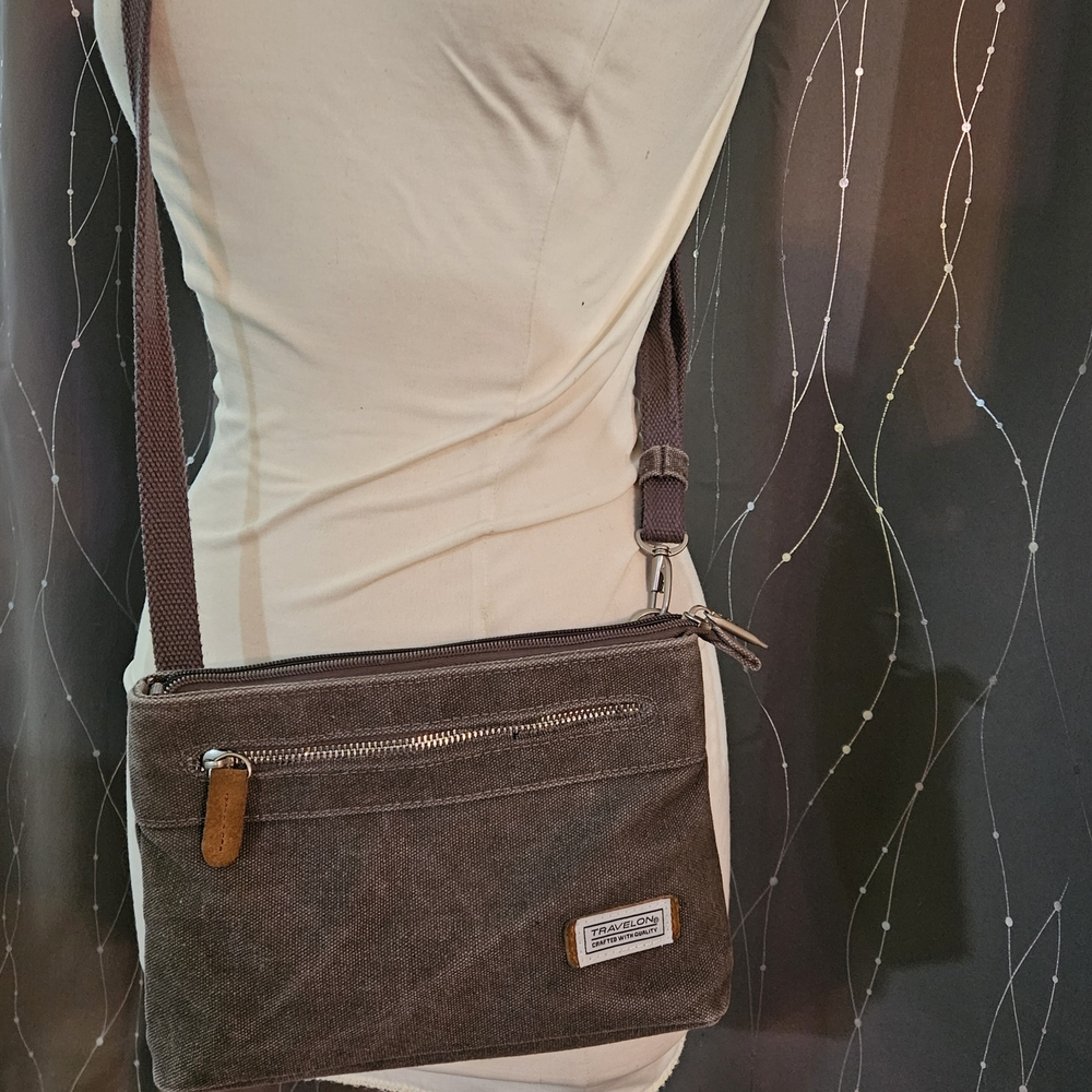 Travelon Heritage‎ Canvas Crossbody RFID Blocking *read description